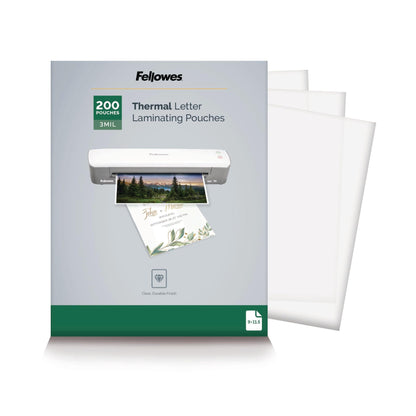 Fellowes Thermal Laminating Pouches, Letter Size Sheets 9 x 11.5-Inches, 3 mil, 200 Pack (5743401), Clear 🍁 All In One Marketplace Canada