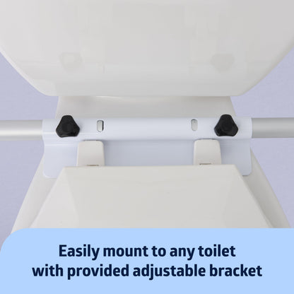Medline Toilet Safety Rail for Seniors with Easy Installation; Height Adjustable Toilet Safety Frame; Bathroom Assist Rail with Armrests; Bathroom Safety; 250 lb. Weight Capacity 🍁 All In One Marketplace Canada