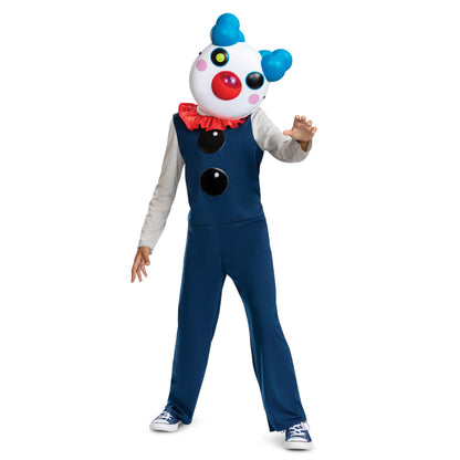 Clowny Kids Costume, Official Piggy Halloween Costume with Mask, Child Size (7-8)