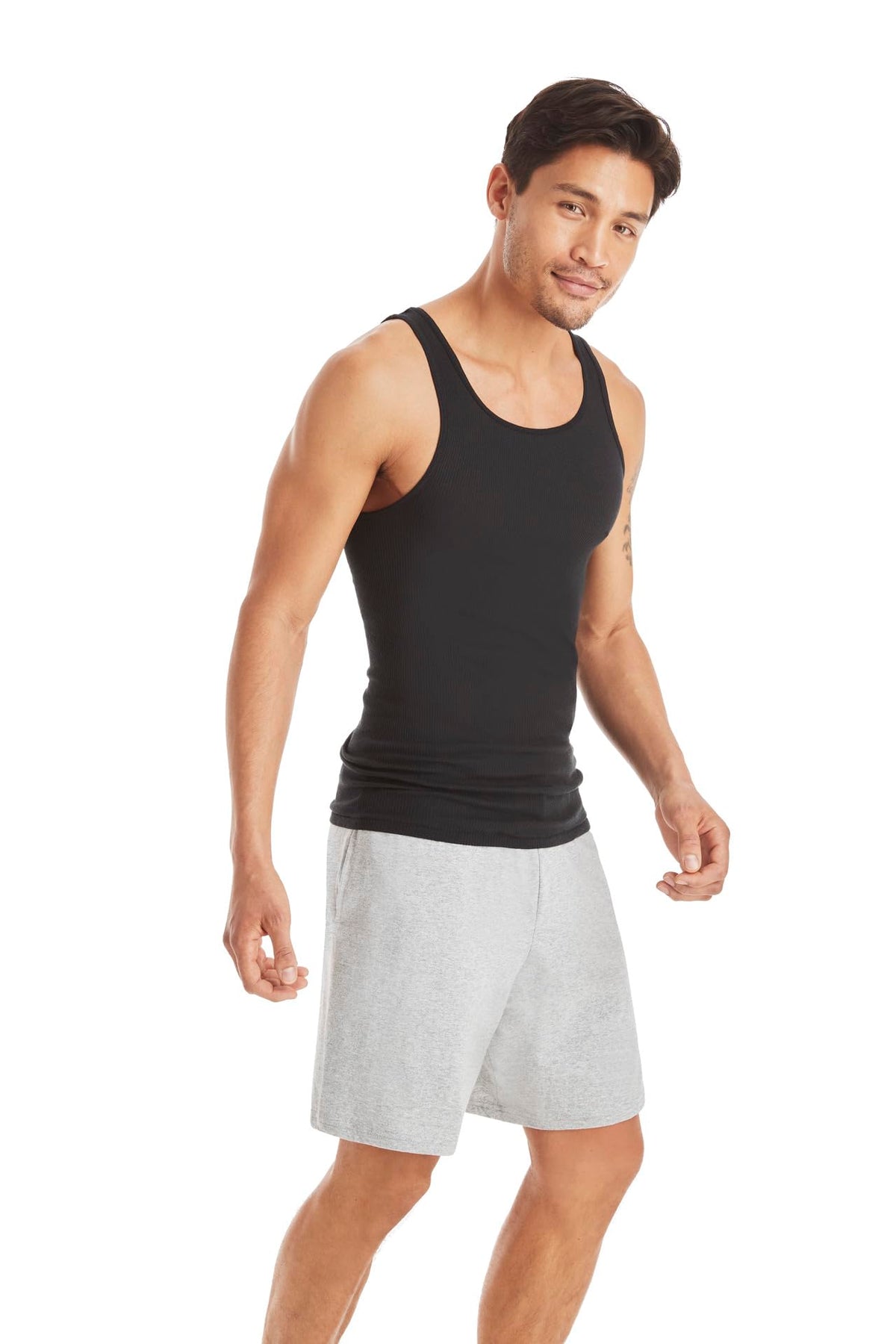 Hanes Men’s Ribbed Tank, Cotton Undershirt Tank, 6-Pack, Assorted, Size X-Large 🍁 All In One Marketplace Canada