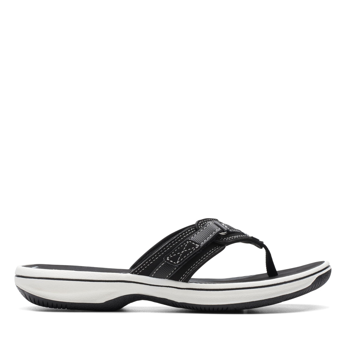 Clarks Cloudsteppers Women's Breeze Sea Flip-Flop, Black Synthetic, 7 Medium US 🍁 All In One Marketplace Canada