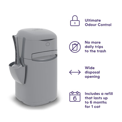 Litter Genie Easy Roll Pail with Easy Roll Refill, 24 Bags 🍁 All In One Marketplace Canada