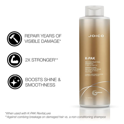 Joico K-Pak Reconstructing Shampoo, to Repair Damage, Cleansing and Conditioning, Detangles, Moisturize with Keratin, Sulfate Free 🍁 All In One Marketplace Canada