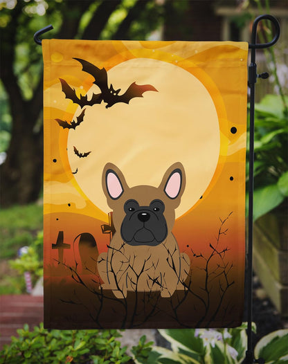 Caroline's Treasures BB4279GF Halloween French Bulldog Brown Garden Size Flag, Small, Multicolor