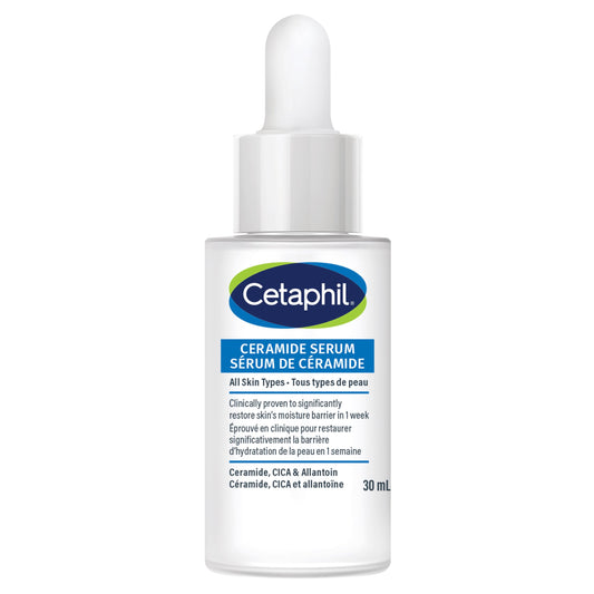 Cetaphil Ceramide Serum, Hydrating Face Serum for Skin Barrier Repair, Pore Treatment, 48Hr Hydration with Ceramide, Cica & Allantoin, Dermatologist Recommended, 1oz 🍁 All In One Marketplace Canada