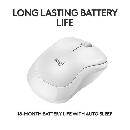Logitech M240 Silent Bluetooth Mouse, Wireless, Compact, Portable, Smooth Tracking, 18-Month Battery, for Windows, macOS, ChromeOS, Compatible with PC, Mac, Laptop, Tablets - Off White 🍁 All In One Marketplace Canada