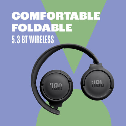 JBL Tune 520BT - Wireless On-Ear Headphones, Up to 57H Battery Life and Speed Charge, Lightweight, Comfortable and Foldable Design, Hands-Free Calls with Voice Aware (White) 🍁 All In One Marketplace Canada