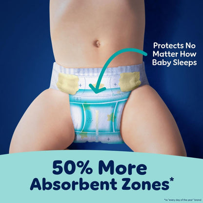 Pampers ZZZ Overnight Diapers, Size 3, Nighttime Protection Disposable Baby Diaper, 1 Pack (Count of 66) 🍁 All In One Marketplace Canada