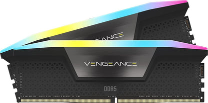 CORSAIR Vengeance RGB DDR5 RAM 32GB (2x16GB) Up to 6000MHz CL36-44-44-96 1.35V Intel XMP 3.0 Computer Memory – Black (CMH32GX5M2E6000C36) 🍁 All In One Marketplace Canada
