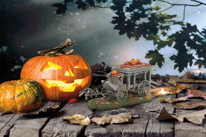 Department 56 Snow Village Accessories Halloween Disneyland the Haunted Mansion Hearse Figurine, 4.17 Inch, Multicolor
