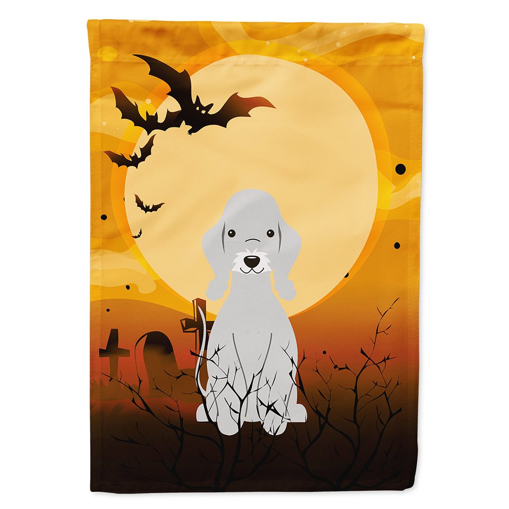 Caroline's Treasures BB4356CHF Halloween Bedlington Terrier Blue Flag Canvas House Size, Large, Multicolor