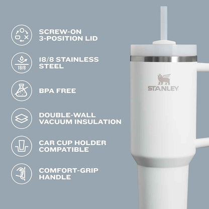 STANLEY Quencher H2.0 Tumbler with Handle and Straw 30 oz | Flowstate 3-Position Lid | Cup Holder Compatible for Travel | Insulated Stainless Steel Cup | BPA-Free | Cranberry 🍁 All In One Marketplace Canada