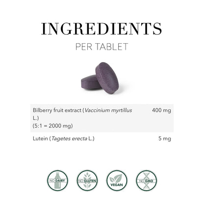 New Nordic Blue Berry Strong 120 Coated Tablets, 60-Day Supply, Vegan Eye Support Supplement with Bilberry & Lutein for Clear Vision & Macular Health 🍁 All In One Marketplace Canada