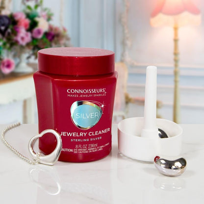Connoisseurs Silver Jewelry Cleaner 8 oz Liquid Tarnish Remover for Sterling Silver Rings, Necklaces, Earrings & Bracelets Safe, Fast & Effective Silver Cleaning Solution 🍁 All In One Marketplace Canada
