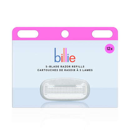 Billie Women’s Razor Refill Blades | 5-Blade Cartridges - 12 count | Replacement Refills for Billie Handle 🍁 All In One Marketplace Canada