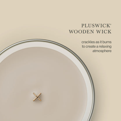 WoodWick Hourglass Scented Candle, Wood Smoke, 21.5 oz., Large, Up to 130 Hours of Burn Time, Fall Candle with Crackling Wick, Soy Wax Blend, Halloween Candle