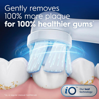 Oral-B iO Genuine Replacement Brush Heads, White, 4ct Ultimate Clean + 1ct Gentle Care, 15 Month Supply, Compatible Exclusively with Oral-B iO Electric Toothbrushes, Not Compatible with any Other Series Including: Pro, Vitality, Smart, or Genius