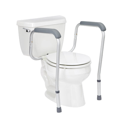 Medline Toilet Safety Rail for Seniors with Easy Installation; Height Adjustable Toilet Safety Frame; Bathroom Assist Rail with Armrests; Bathroom Safety; 250 lb. Weight Capacity 🍁 All In One Marketplace Canada