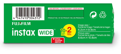 Fujifilm Instax Wide Film, White Twin Pack (20 Exposures 🍁 All In One Marketplace Canada