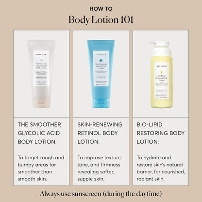 Naturium The Smoother Glycolic Body Lotion | Moisturizing & Exfoliating Cream, With AHA, For Rough and Dry Skin | 8 FL OZ / 234 ml 🍁 All In One Marketplace Canada