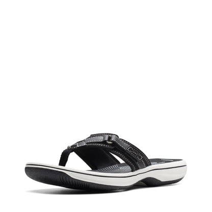Clarks Cloudsteppers Women's Breeze Sea Flip-Flop, Black Synthetic, 9 Medium US 🍁 All In One Marketplace Canada