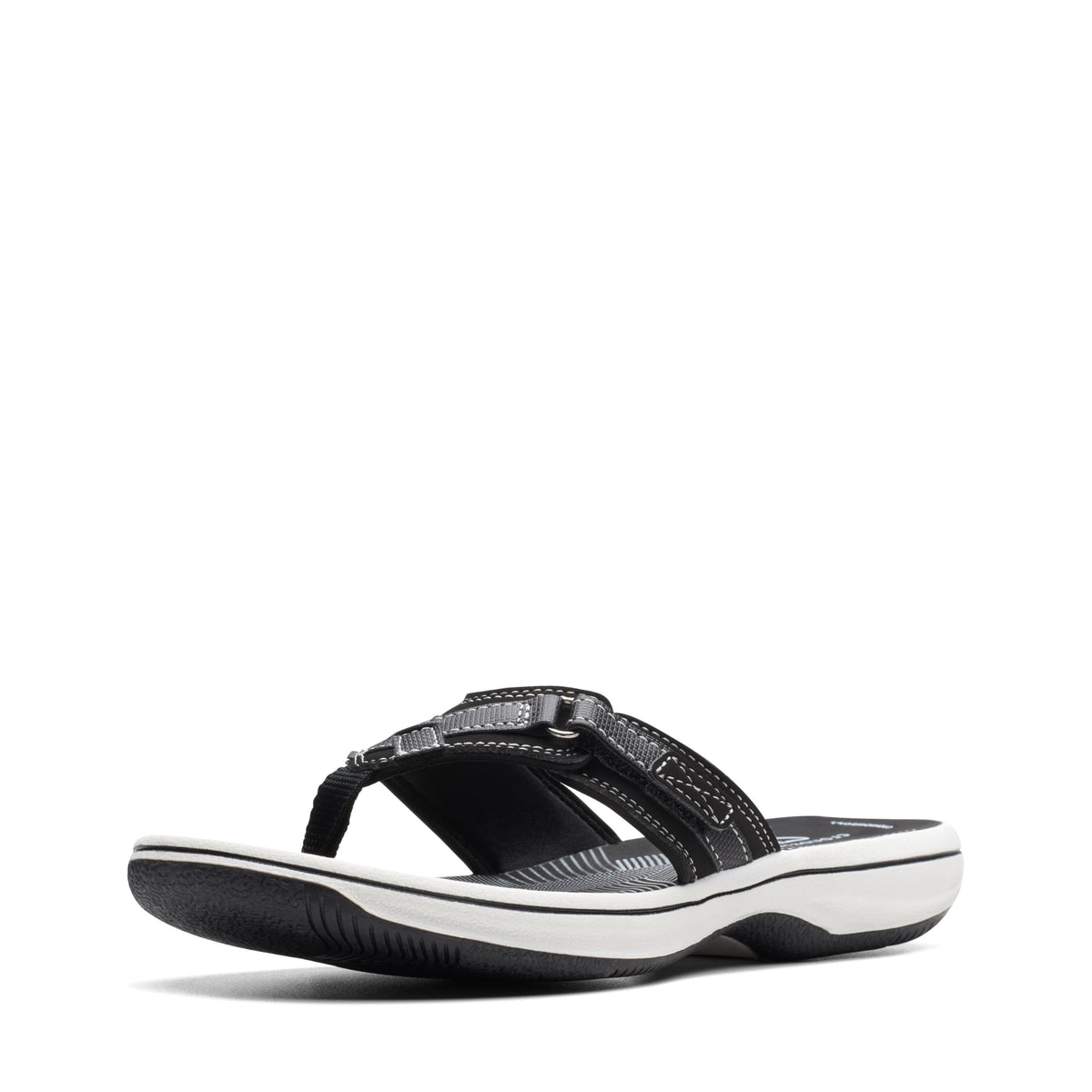 Clarks Cloudsteppers Women's Breeze Sea Flip-Flop, Black Synthetic, 7 Medium US 🍁 All In One Marketplace Canada