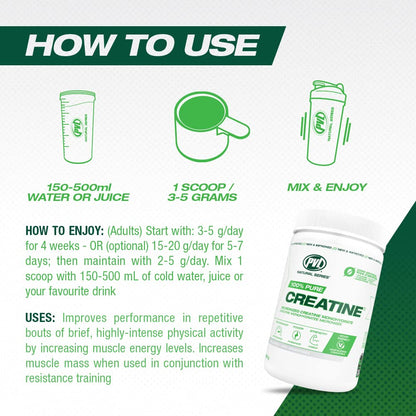 PVL 100% Pure Creatine Monohydrate Powder – Micronized Supplement for Women & Men, Unflavoured Amino Acids & Beta Alanine Friendly, Informed-Choice Tested, 1000 g (200 Servings) 🍁 All In One Marketplace Canada