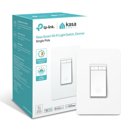 Kasa Smart Single Pole Dimmer Switch by TP-Link (HS220) -Dimmer Light Switch for LED Lights, Works with Alexa and Google Home, 1-Pack , White ( Packaging May Vary ) 🍁 All In One Marketplace Canada