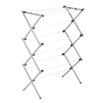 Honey-Can-Do DRY-01306 Folding 42-Inch Clothes Drying Rack, Silver/White 🍁 All In One Marketplace Canada