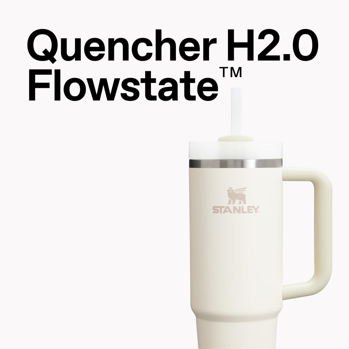 STANLEY Quencher H2.0 Tumbler with Handle and Straw 40 oz | Flowstate 3-Position Lid | Cup Holder Compatible for Travel | Insulated Stainless Steel Cup | BPA-Free | Dew Drop 🍁 All In One Marketplace Canada