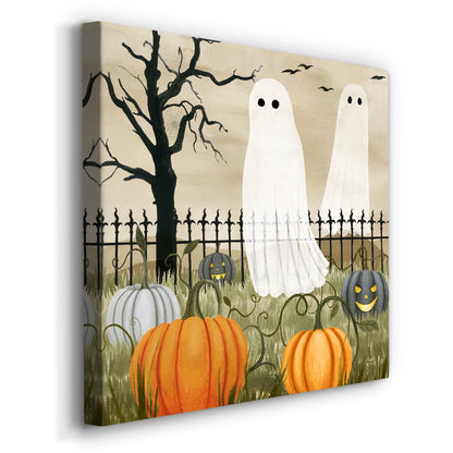 Renditions Gallery Modern Canvas Wall Art Pictures for Office Decorations Halloween Hunted Pumpkin Patch Premium Wall Hanging Wooden Artwork for Livingroom Kitchen Paintings - 10"X10" LT508
