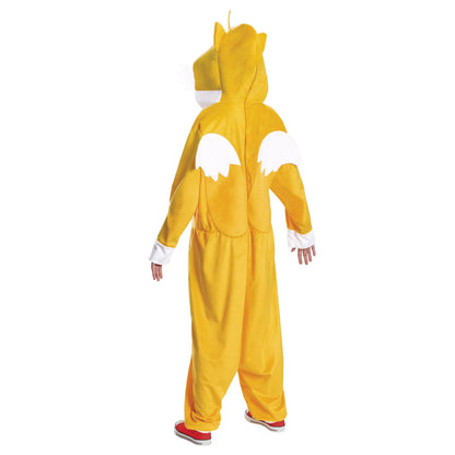 Disguise Sonic Tails Adult Costume, Official Sonic Movie 3 Halloween Costume with Headpiece, Adult Size XS/S