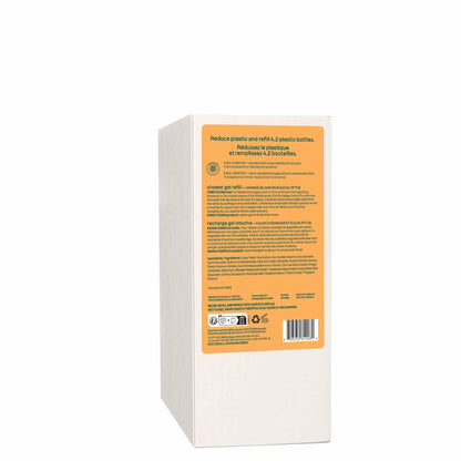 ATTITUDE Body Wash, EWG Verified Shower Gel, Dermatologically Tested, Plant and Mineral-Based, Vegan Personal Care Products, Orange Blossom & Eucalyptus, Bulk Refill, 2 Liters 🍁 All In One Marketplace Canada