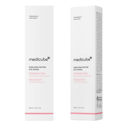 medicube Salmon DNA PDRN Pink Peptide Eye Serum with Niacinamide and 99% Purity Retinol for Fine Lines, Uneven Skin Tone, Korean Skin Care 1.01fl.oz 🍁 All In One Marketplace Canada