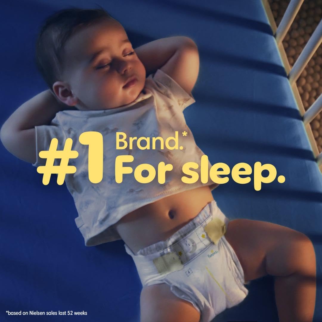 Pampers ZZZ Overnight Diapers, Size 3, Nighttime Protection Disposable Baby Diaper, 1 Pack (Count of 66) 🍁 All In One Marketplace Canada