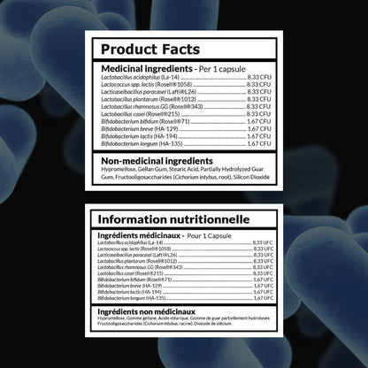 Intelligent Labs 50 Billion CFU Probiotic with Prebiotics - Advanced Gut Health & Immune Support - Acid Resistant, Overfilled for Max Potency - No Refrigeration Needed - 60 Capsules (60-Day Supply) 🍁 All In One Marketplace Canada