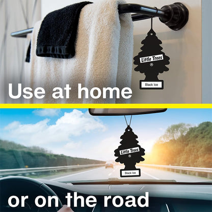 LITTLE Air Fresheners Car Air Freshener. Hanging Tree Provides Long Lasting Scent for Auto or Home. Black Ice, 24 Air Fresheners 🍁 All In One Marketplace Canada