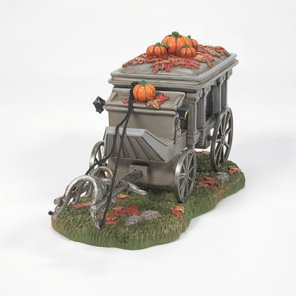 Department 56 Snow Village Accessories Halloween Disneyland the Haunted Mansion Hearse Figurine, 4.17 Inch, Multicolor