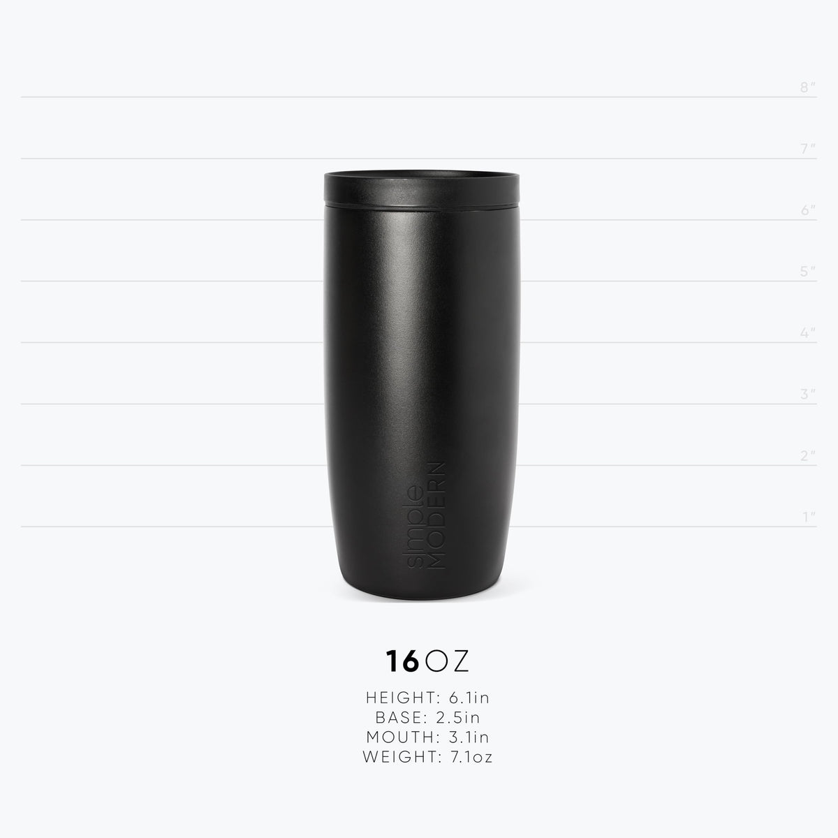 Simple Modern Halloween Travel Coffee Mug 360° Lid | 16oz | White