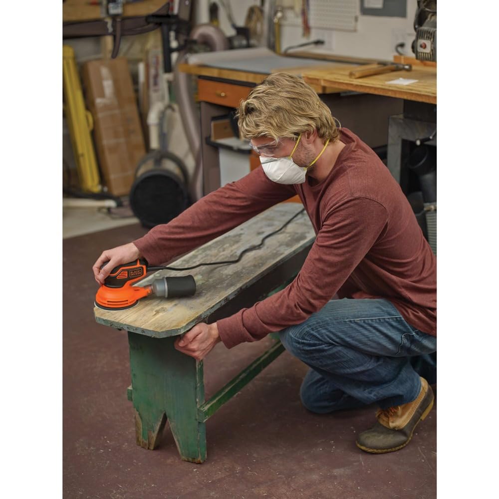 BLACK+DECKER 2.4 Amp 5 in. Electric Random Orbit Sander (BDERO600) 🍁 All In One Marketplace Canada