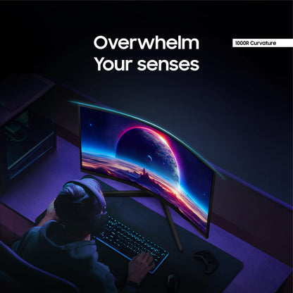 Samsung Odyssey 32 inch Curved Gaming Monitor (2,560 x 1,440) G55C QHD 165 Hz 1 ms, HDR10, FreeSync, Eye Saver Mode, 1000R Curvature- LS32CG550ENXZA 🍁 All In One Marketplace Canada