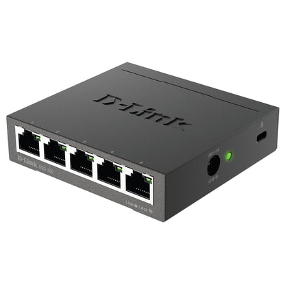 D-Link DGS-105, 5 Port Gigabit Ethernet Switch Unmanaged, Network Splitter, Silent Fanless, Network Hub, Sturdy Metal with Shielded Ports, Desktop/Wall Mount, QoS, Energy Saving, Plug and Play 🍁 All In One Marketplace Canada