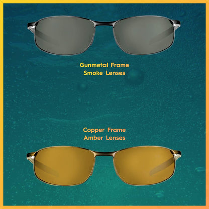Flying Fisherman San Jose Polarized Sunglasses | Perfect for Driving, Fishing & Boating | 100% UV Protection | Gunmetal Frames/Smoke Lenses 🍁 All In One Marketplace Canada