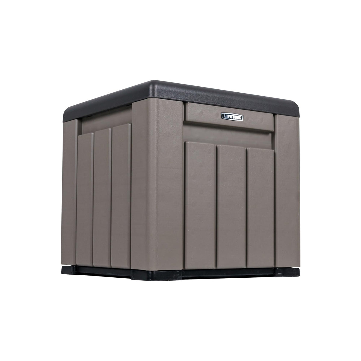 LIFETIME 25 Gallon Outdoor Storage Cube, Deckbox, Brown lid, Storage Box for Gardening Tools, Pool Supplies, Patio Furniture & More 🍁 All In One Marketplace Canada