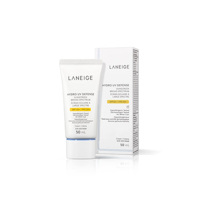 LANEIGE Hydro UV Defense Sunscreen SPF 50+: Hypoallergenic & Dermatologist-Tested Korean Broad Spectrum Sun Protection with No White Cast 🍁 All In One Marketplace Canada