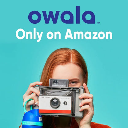 Owala FreeSip Insulated Stainless Steel Water Bottle with Straw for Sports and Travel, BPA-Free, 24oz, Iced Breeze 🍁 All In One Marketplace Canada