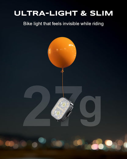 WOCBUY Bike Lights, Ultra-Slim & Lightweight Rechargeable Bicycle Lights Set, [5+6 Modes] Dual USB-C Bike Lights Front and Back, IP65 Waterproof Bicycle Lights for Night Riding Road Mountain Cycling 🍁 All In One Marketplace Canada