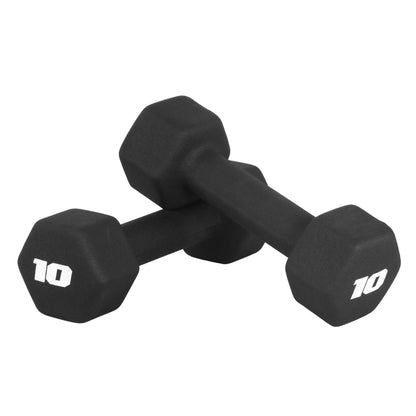 CAP Barbell Neoprene Dumbbell Weights, 10 lb Pair, Black 🍁 All In One Marketplace Canada