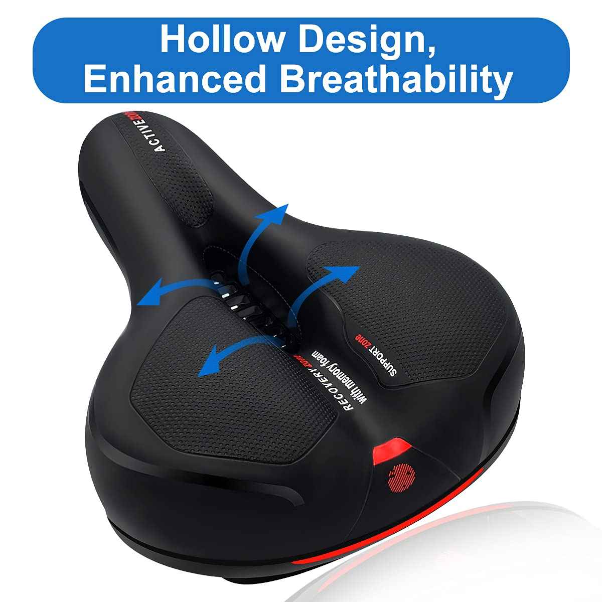 Roryimke Comfortable Bike Seat Replacement Bike Saddle Dual Shock Absorbing Ball Anti-Slip Bicycle Saddle Waterproof Bicycle Seat for Men Women Universal Fit for Exercise Indoor Mountain Road Bikes 🍁 All In One Marketplace Canada