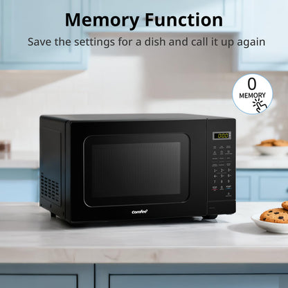 COMFEE' CM-M201K(BK) Countertop Microwave Oven with Express Cook, 6 Preset Menus and Kitchen Timer, 20L, 700W, Black 🍁 All In One Marketplace Canada